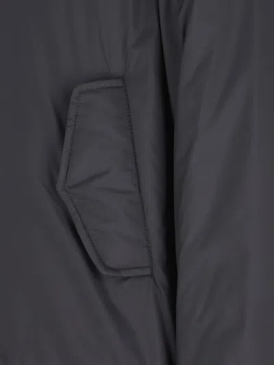 Herno Zip-up High Neck Jacket In Black