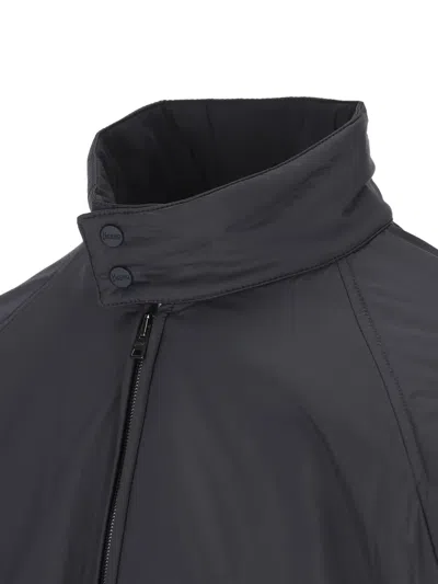 Herno Zip-up High Neck Jacket In Black