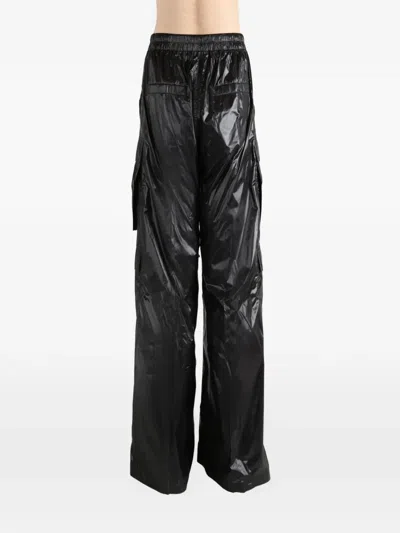 Rick Owens Drawstring Cargo Pants In Black
