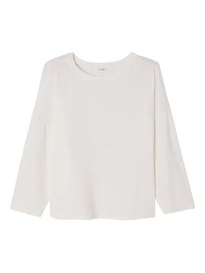 American Vintage Yruki Ribbed T-shirt In White