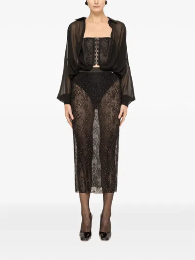 Nissa Lace Corset In Black