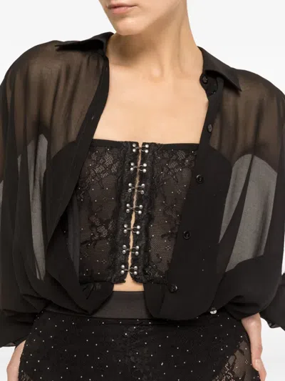 Nissa Lace Corset In Black