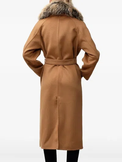 皮草领束腰夹克