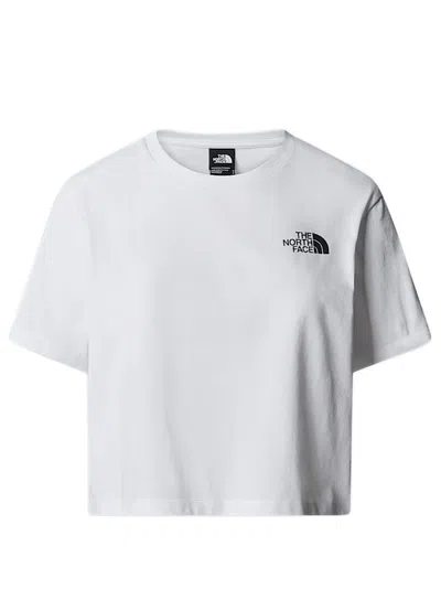 The North Face Cropped Simple Dome T-shirt In White