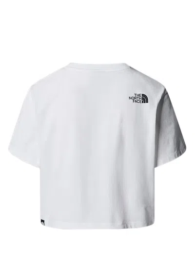 The North Face Cropped Simple Dome T-shirt In White