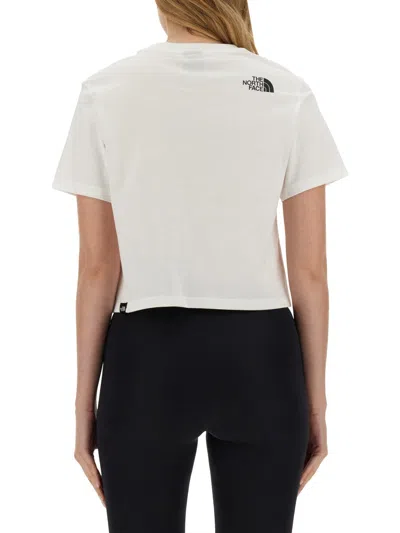 The North Face Cropped Simple Dome T-shirt In White