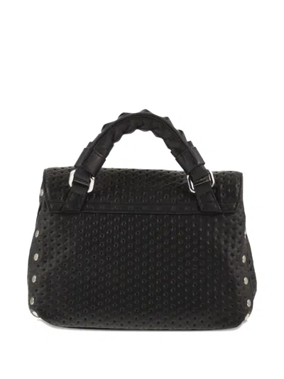 Zanellato Baby Postina® Venissa Woven Studded Tote Bag In Black
