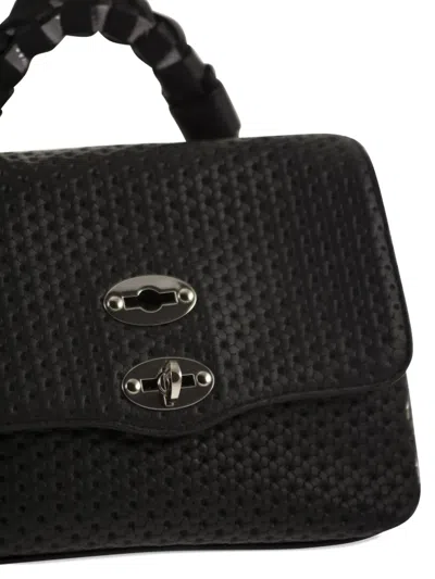 Zanellato Baby Postina® Venissa Woven Studded Tote Bag In Black