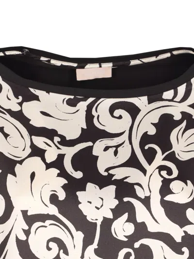 Liu •jo Printed Shoulder-button T-shirt In Multi