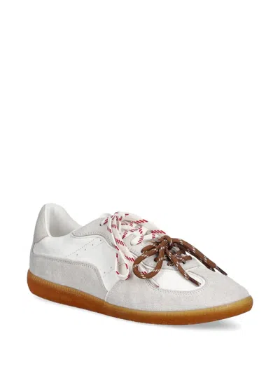 Nokwol August Two-tone Lace-up Sneakers In White