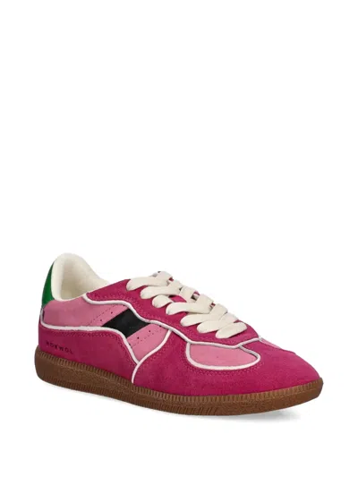 Nokwol August Panelled Lace-up Sneakers In Multi