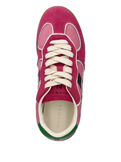 Nokwol August Panelled Lace-up Sneakers In Multi