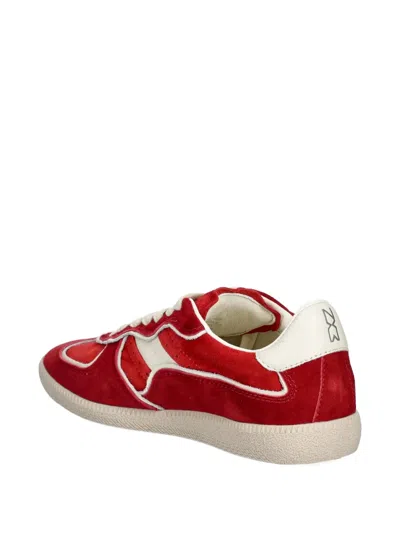 Nokwol August Suede Panel Trainers In Red