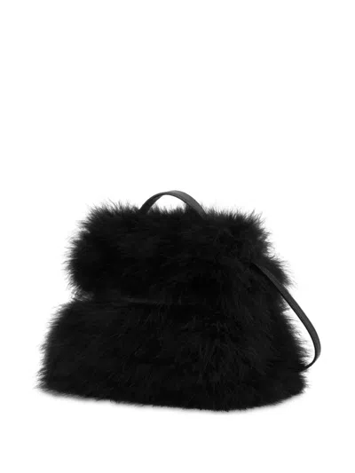Moschino Faux-fur Tote Bag In Black