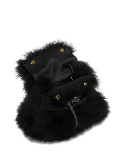 Moschino Faux-fur Tote Bag In Black