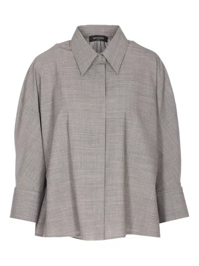 Fabiana Filippi Long-sleeved Shirt In Gray