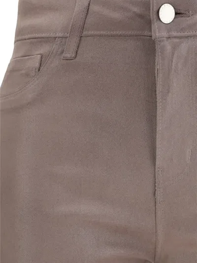 L'agence Kendra Mock Pocket Flared Trousers In Brown