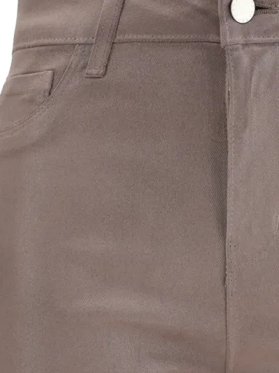 L'agence Kendra Mock Pocket Flared Trousers In Brown