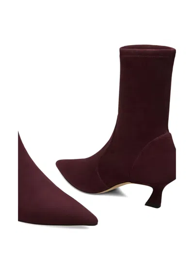 Stuart Weitzman Vinnie Bootie 50 In Red