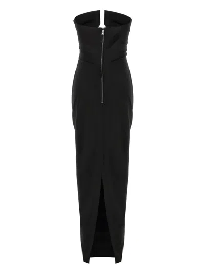 Rick Owens Prong Cut-out Gown In Black