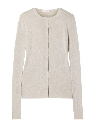 The Row Josette Brown Cardigan In Neutral