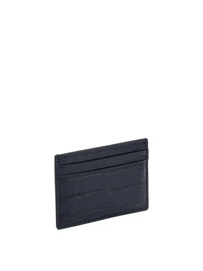 Tom Ford "exotic Line" Card Holder In Blue