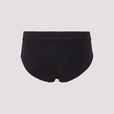 Tom Ford Black Modal Slip With Logo In Black