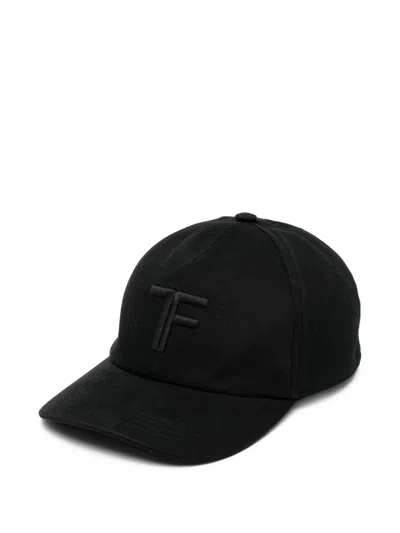 Tom Ford Logo Canvas Baseball Cap