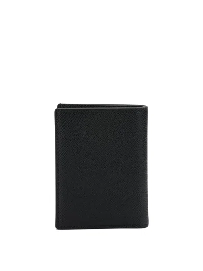 Tom Ford Small Grain Leather Folding Card Holder In Black