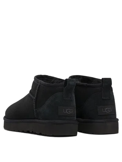 Ugg Classic Ultra Mini Suede Boots For Woman In Black