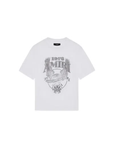 Amiri White Cotton T-shirt In White