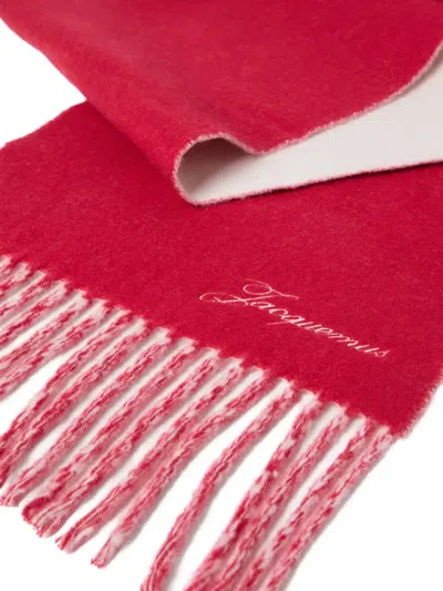 Jacquemus Atelier Fringed Scarf In Red