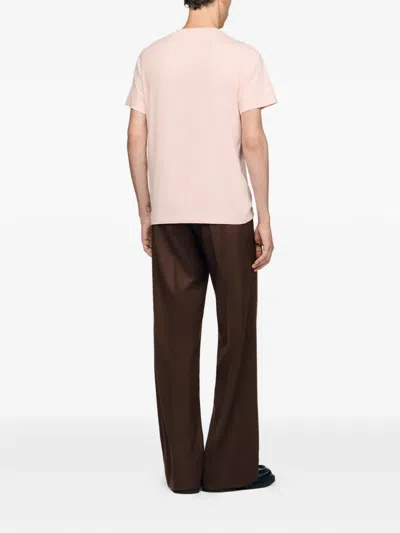 Sandro T-shirt With Heart Patch In Pink