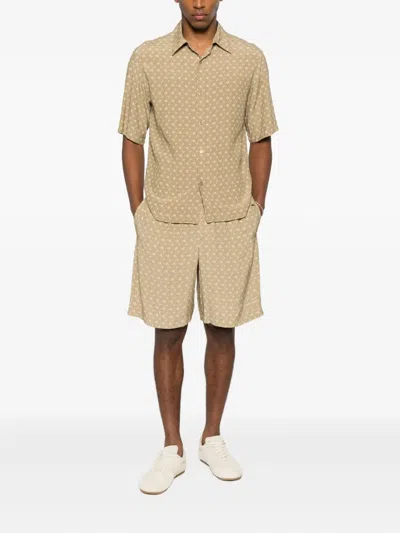 Sandro Patterned Shirt In Neutral