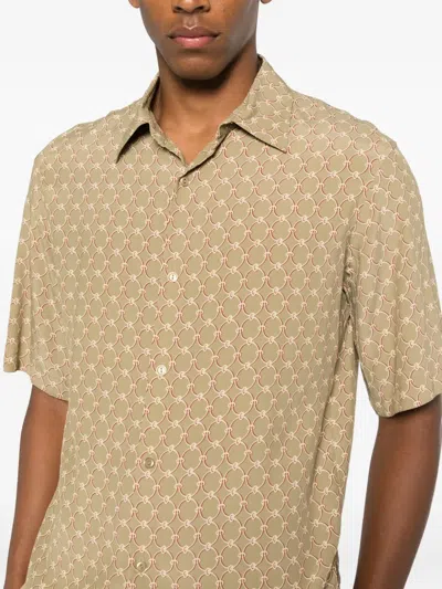 Sandro Patterned Shirt In Neutral