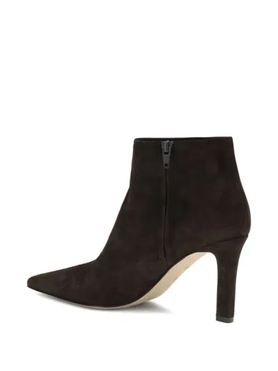 The Row Carla Ankle Boots In Brown