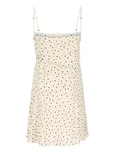 Isabel Marant Gemma Dotted Gathered Mini Dress In Multi