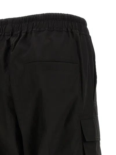 Rick Owens Cargobelas Drawstring Elasticated Trousers In Black