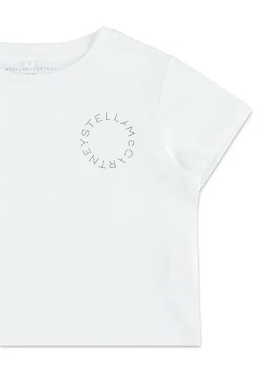 Stella Mccartney Tee Small Circle Logo In White