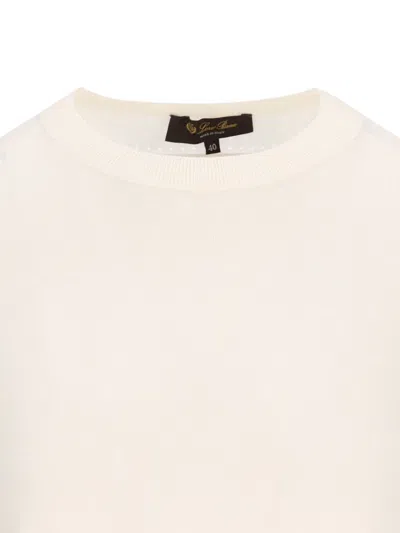 Loro Piana Ribbed Sweater In Neutral