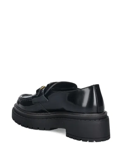 Nokwol Perry Fringed Loafers In Black