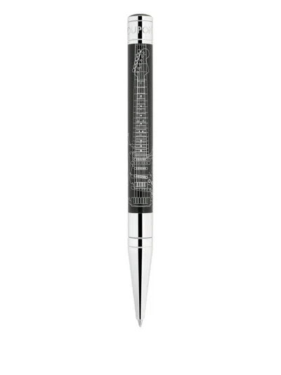 St Dupont X Fender Initial Ballpoint Pen In Black
