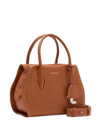 Coccinelle Lord S1 Tote Bag In Brown