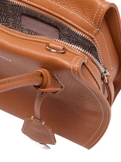 Coccinelle Lord S1 Tote Bag In Brown