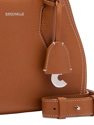 Coccinelle Lord S1 Tote Bag In Brown