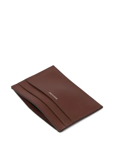 Paul Smith Panel Leather Cardholder In Brown