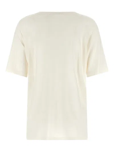 Stella Mccartney Beads Embroidery T-shirt White In Neutral