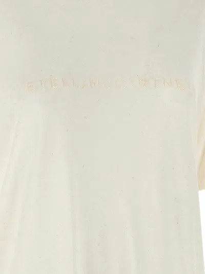 Stella Mccartney Beads Embroidery T-shirt White In Neutral