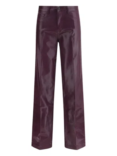 L'agence Multicolor Cotton Flared Jeans In Brown