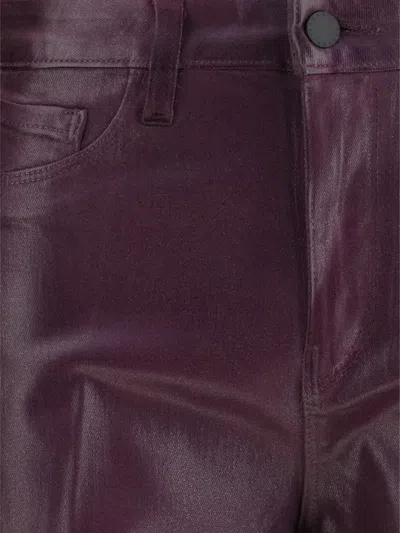 L'agence Multicolor Cotton Flared Jeans In Brown